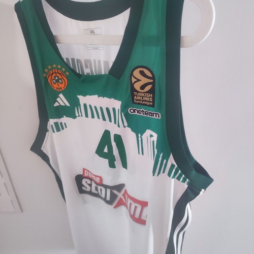 Panathinaikos authentic basketball jersey XL