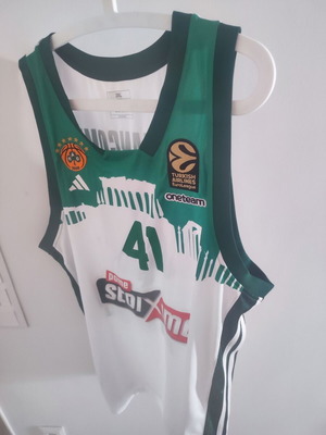 Panathinaikos authentic basketball jersey XL