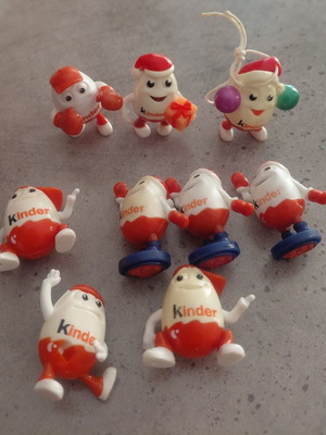 Kinder small egg figures, set of 9