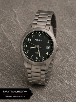 Para Titanium Edition German watch with Citizen Japan movement