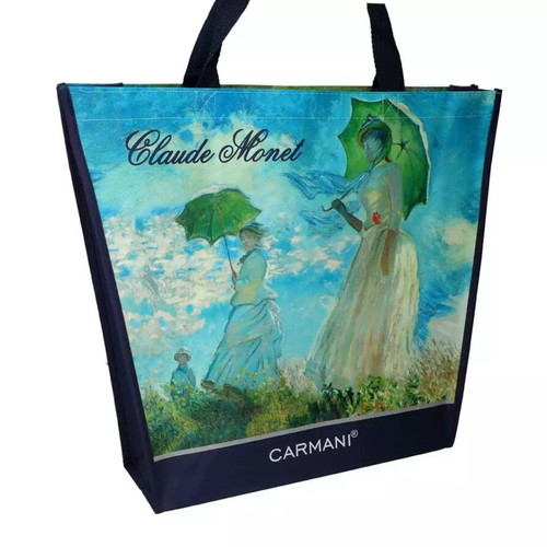 Carmani shoulder bag new with Claude Monet artworks