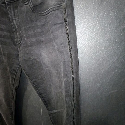 Up2Fashion black jeans with rhinestones like new, size small