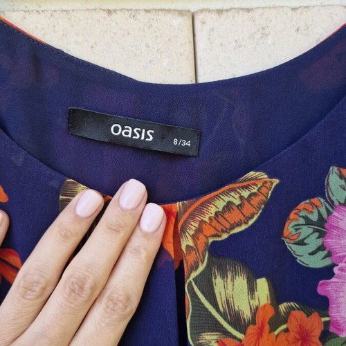 Oasis Maxi Summer Floral Multicolor Dress Like New