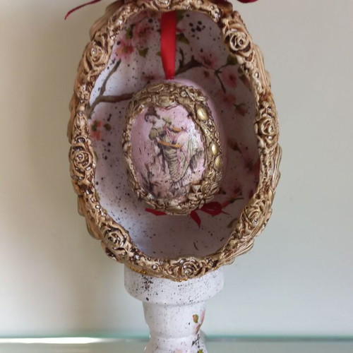 Easter egg handmade new, plastic, height 23 cm