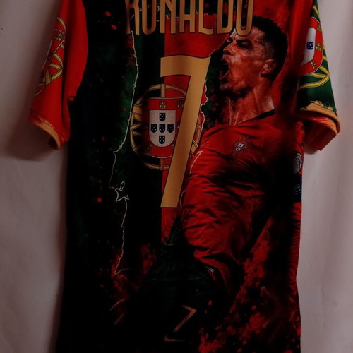 Ronaldo 7 Portugal acrylic commemorative t-shirt