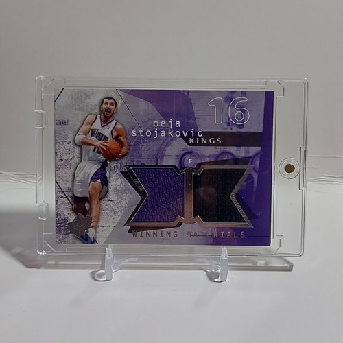 Peja Stojakovic 2004 Upper Deck Jersey Patch Winning Materials like new