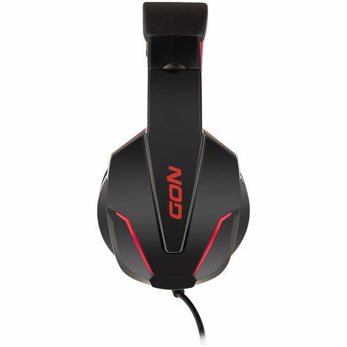 NOD Ground Pounder gaming headset new with adjustable microphone and red LED