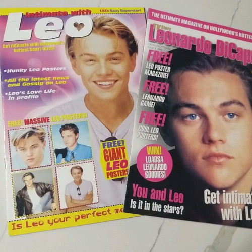 Leonardo DiCaprio magazines 1998 used, set of 2