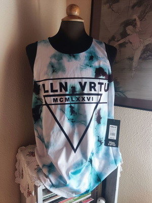 Villains of Virtue men's sleeveless tie-dye shirt XXL new