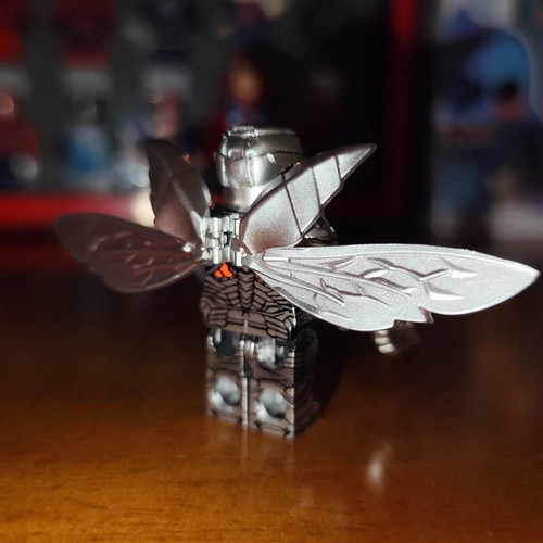 Parademon Silver figure like new with ball joint hands, wings, blaster