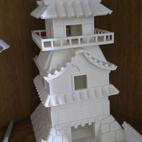 Dice tower Japanese house new, printed