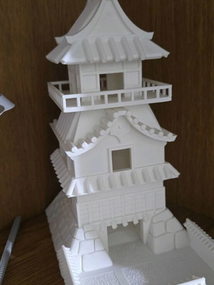 Dice tower Japanese house new, printed