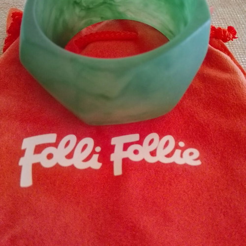 Folli Follie bracelet made of resin, new, green