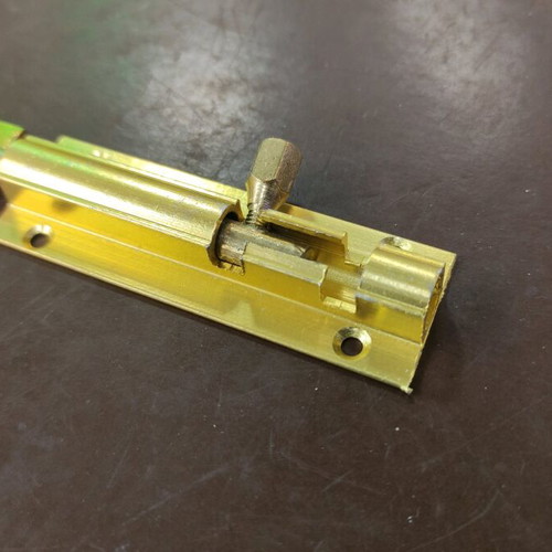 Door bolt 100mm gold new