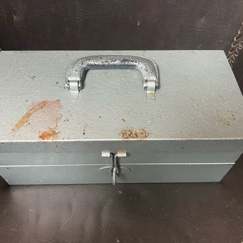 Toolbox with tools used, pack