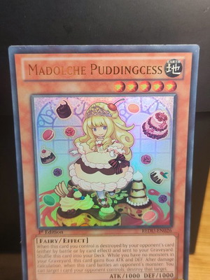 Madolche Puddingcess Redu Yugioh 1st edition like new