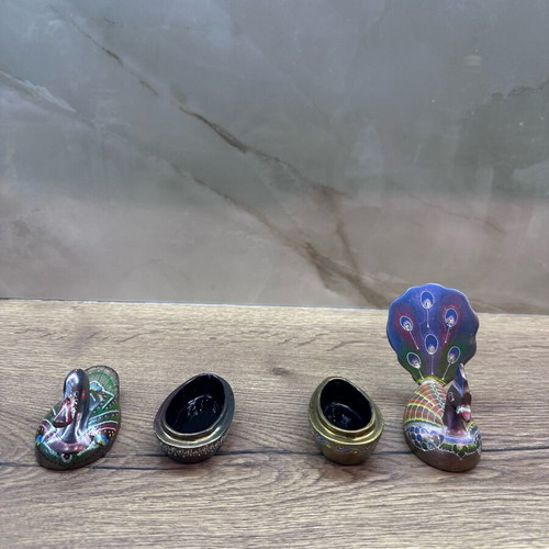 Decorative jewelry boxes like new, handmade papier-mâché