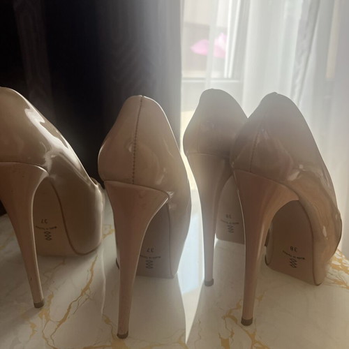 High Heels beige, like new, size 38