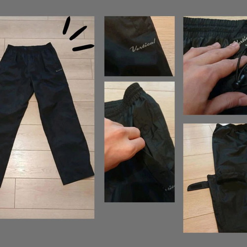 Vertical men's pants like new, adjustable size M, black