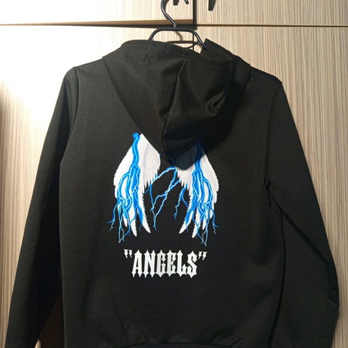 Boys' hoodie like new, size 134 cm, black