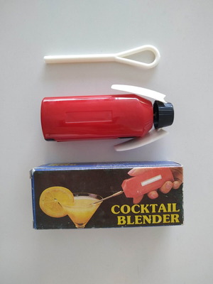 Vintage cocktail blender, ανεμιστηράκι χειρός με μπαταρίες, καινούργιο
