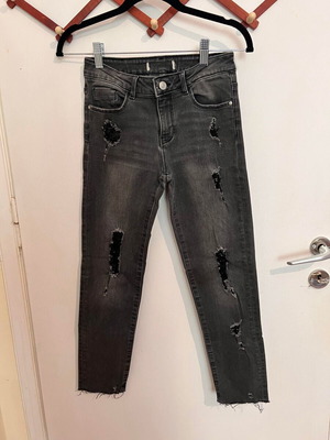 Zara jeans used for girls 10-12 years, gray, size 152 cm
