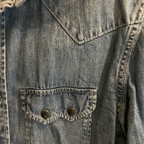 Ralph Lauren jean shirt used, slim line, blue, size S-M