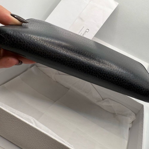 Christian Dior Diorissimo Voyageur Taurillon wallet black like new