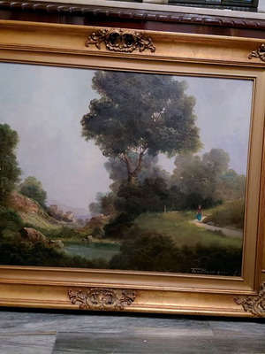 Πίνακες ελαιογραφίας σαν καινούργιοι, αυθεντικοί, υπογεγραμμένοι σε ξύλινη κορνίζα