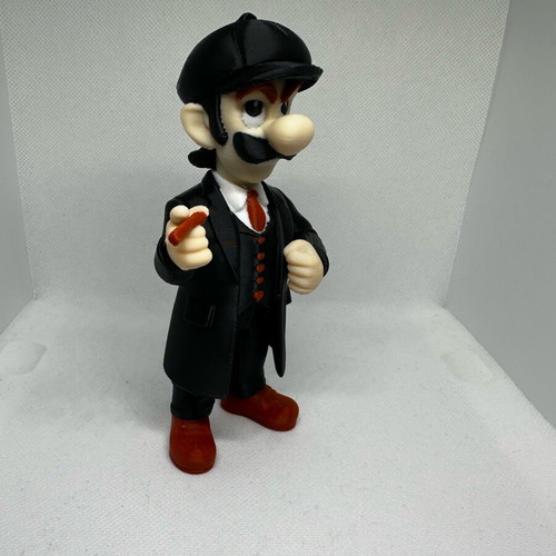 Luigi Peaky Blinders figure like new, 14cm tall