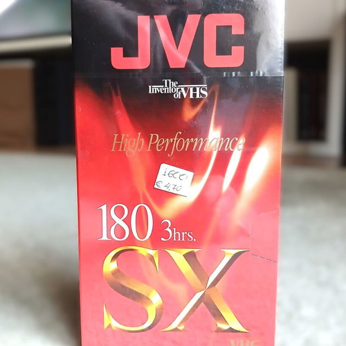 JVC SX180 VHS Cassette High Performance Sealed 3 Hours