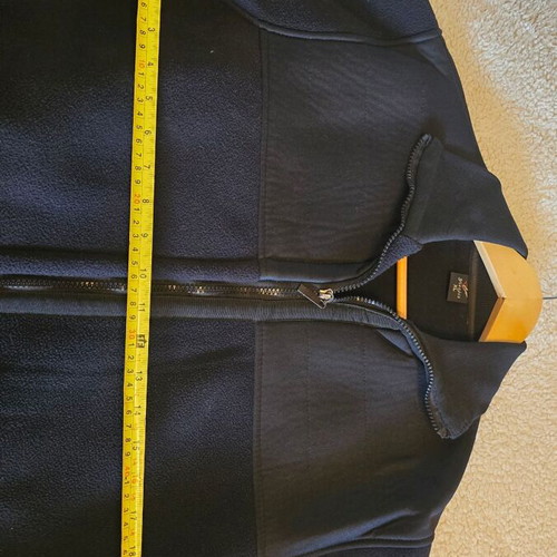 Men's black warm fleece sweatshirt XL