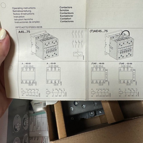 ABB A75-40-00 power relay 1SBL411201R8000 125A 37kW