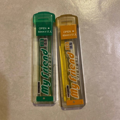 Colored mechanical pencil leads
