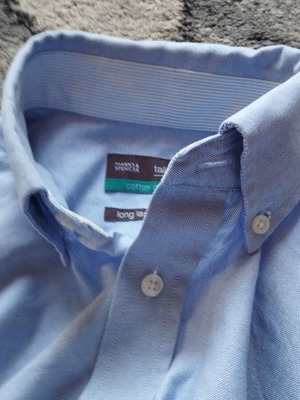 Marks & Spencer Tailoring M μπλε πουκάμισο button down σαν καινούργιο
