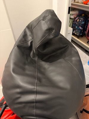 Πουφ μεταχειρισμένα, μαύρο και πράσινο σετ 2 τεμαχίων