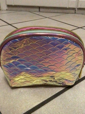 Mermaid toiletry bag used