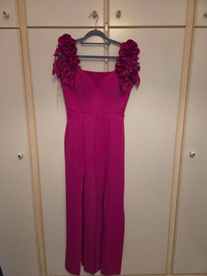 Pink maxi summer dress new, for wedding or baptism, size XL