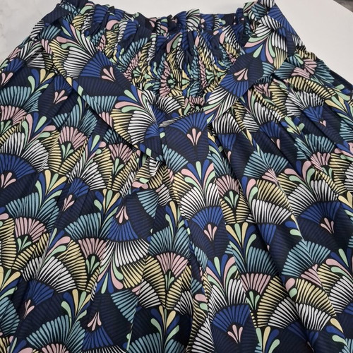 Airisa Pleated Culottes with Abstract Print like new, medium/large