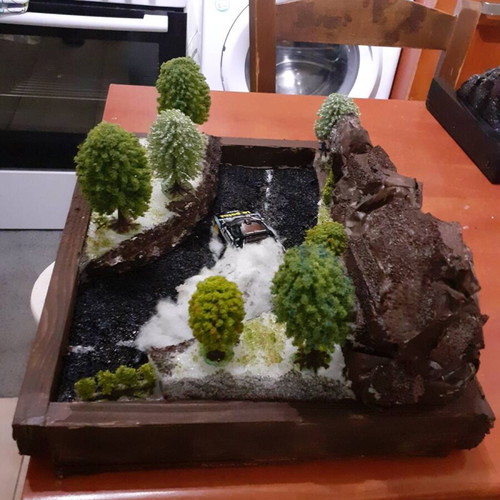 Car diorama handmade, new