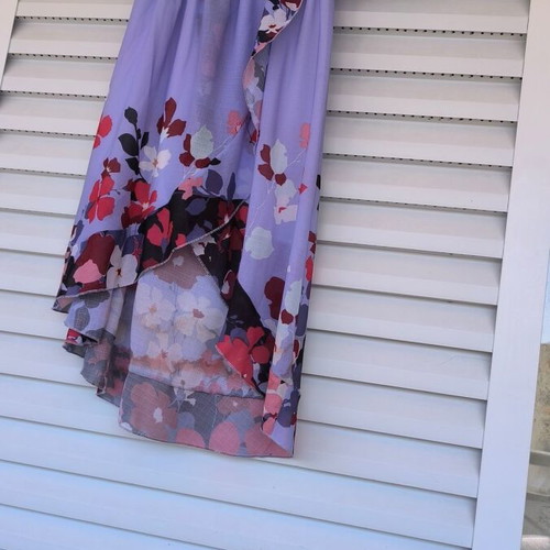 Lumina Asymmetric Floral Dress One Shoulder Small like new