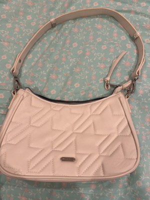 David Jones Shoulder Bag like new, white beige with long handle