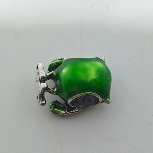 Monsters Inc Mike Wazowski Silver Charm 925 like new