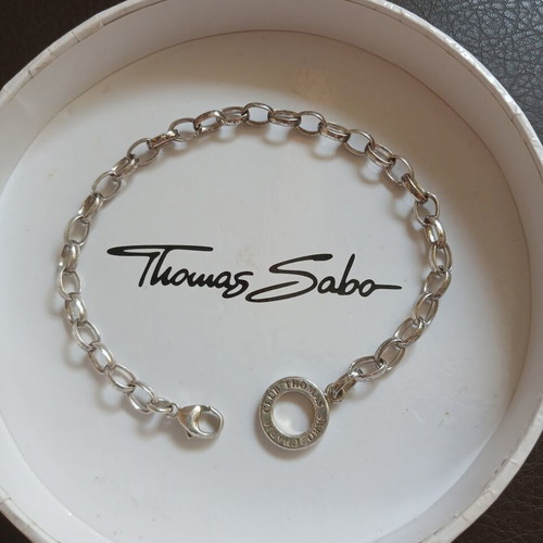 Thomas Sabo silver bracelet like new, 925 charm club
