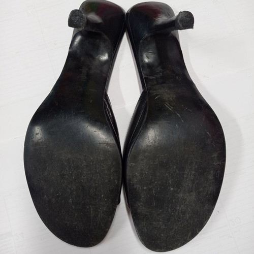 Women's mule shoes black used, size 38/39