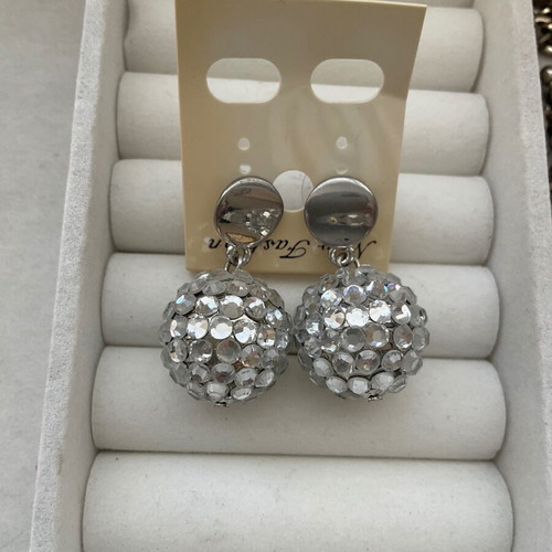 Silver earrings for pierced ears