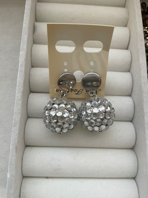 Silver earrings for pierced ears