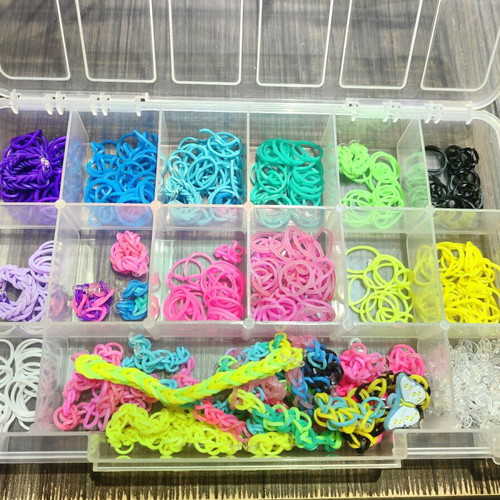 Plexi Flexi collection like new with rubber bands, accessories and bracelets