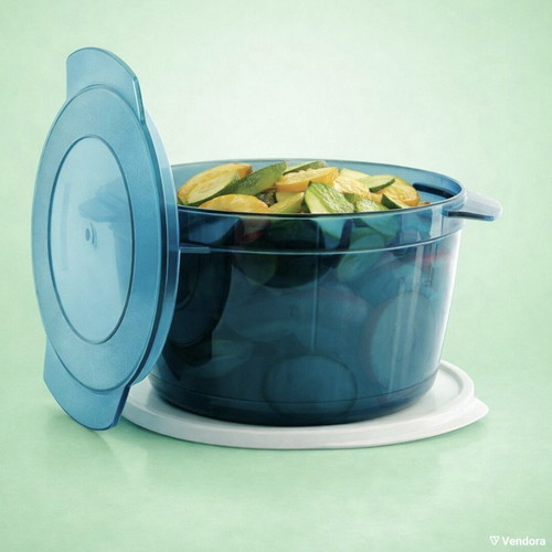Micro Plus round 2.25-liter microwave container new