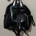 FRNC backpack used, black and white eco leather and nylon